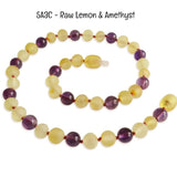 Custom Name Amber Teething Necklace