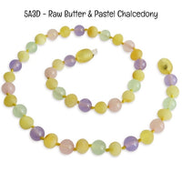 Custom Name Amber Teething Necklace