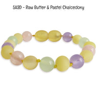Custom Name Amber Teething Bracelet / Anklet