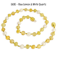 Custom Name Amber Teething Necklace