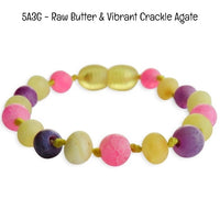 Custom Name Amber Teething Bracelet / Anklet