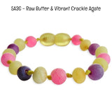 Custom Name Amber Teething Bracelet / Anklet