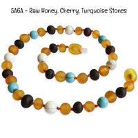 Custom Name Amber Teething Necklace