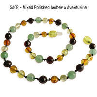 Custom Name Amber Teething Necklace