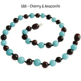 Custom Name Amber Teething Necklace