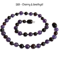 Custom Name Amber Teething Necklace