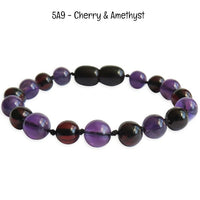 Custom Name Amber Teething Bracelet / Anklet