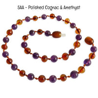 Custom Name Amber Teething Necklace