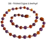 Custom Name Amber Teething Necklace