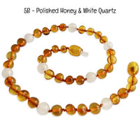 Custom Name Amber Teething Necklace