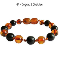 Custom Name Amber Teething Bracelet / Anklet