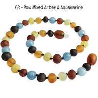 Custom Name Amber Teething Necklace