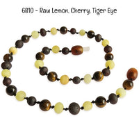 Custom Name Amber Teething Necklace