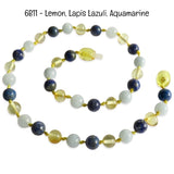Custom Name Amber Teething Necklace