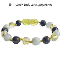 Custom Name Amber Teething Bracelet / Anklet