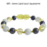 Custom Name Amber Teething Bracelet / Anklet