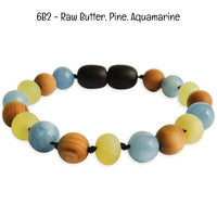 Custom Name Amber Teething Bracelet / Anklet
