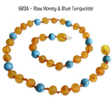 Custom Name Amber Teething Necklace