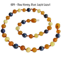 Custom Name Amber Teething Necklace