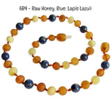 Custom Name Amber Teething Necklace