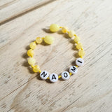 Custom Name Amber Teething Bracelet / Anklet