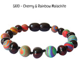 Custom Name Amber Teething Bracelet / Anklet