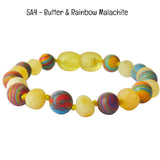 Custom Name Amber Teething Bracelet / Anklet
