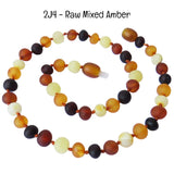 Custom Name Amber Teething Necklace